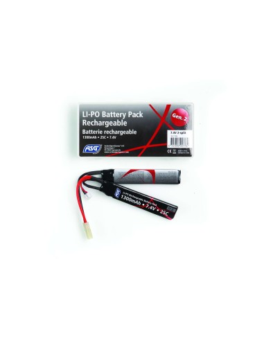 Bateria Lipo ASG 7.4 - 1300 mah - Nunchaku