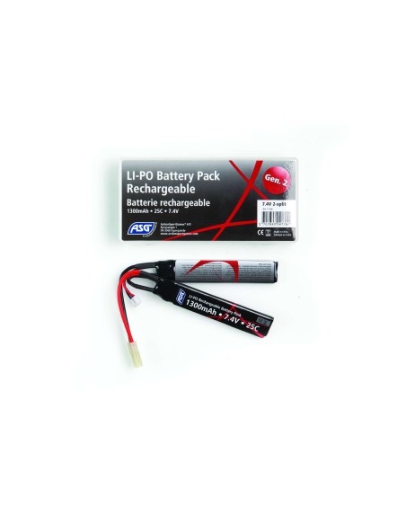 Bateria Lipo ASG 7.4 - 1300 mah - Nunchaku