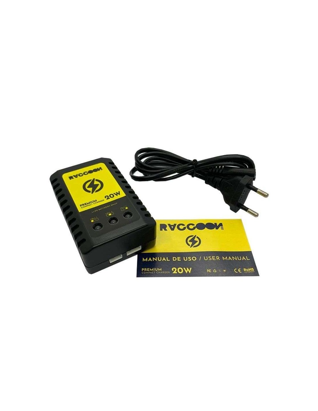 Cargador Batería Lipo 20w - Raccoon