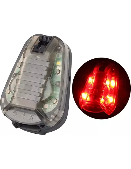 luz Táctica Casco Roja