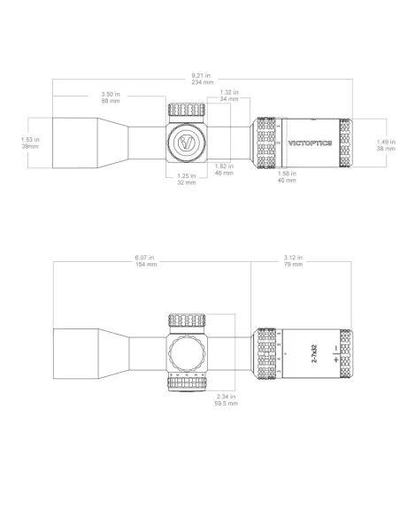 Visor  SOI 2-7x32 - Victor Optics