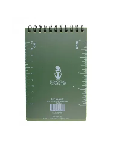 Libreta waterproof 15x10cm - Immortal Warrior