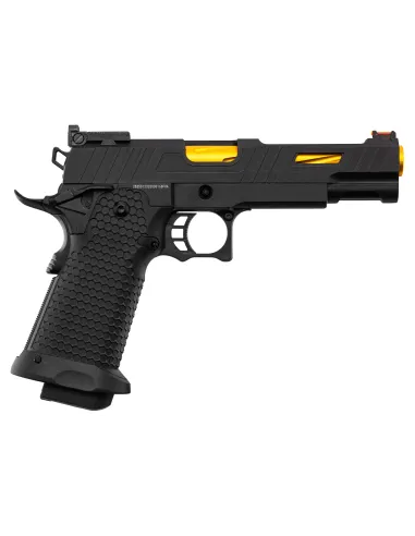 Pistola Gas Hi-Capa Slide Cut Negra/Dorada - Golden Eagle