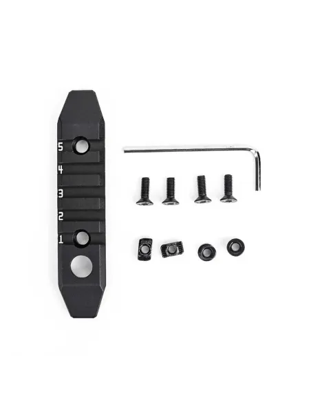 Rail Keymod y M-Lok 5 slots - Metal