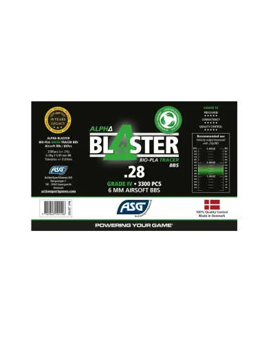 Bolas Bio Tracer 0.28 Alpha PLA Bote 3300 Bolas - AGS