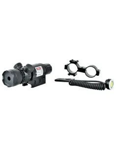 Laser Rojo Pulsador y Enganche Picatinny - JS Tactical