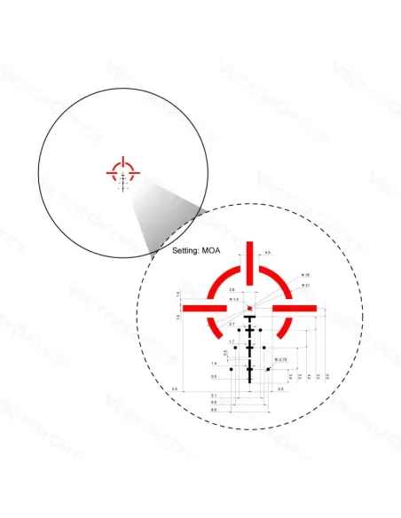 Visor Paragon 4x24 Micro Prism - Vector Optics