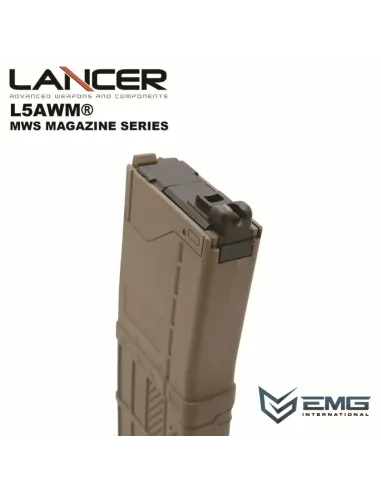 Cargador Gas MWS GBB Lancer L5 AWA 35 Bolas - Angry Gun