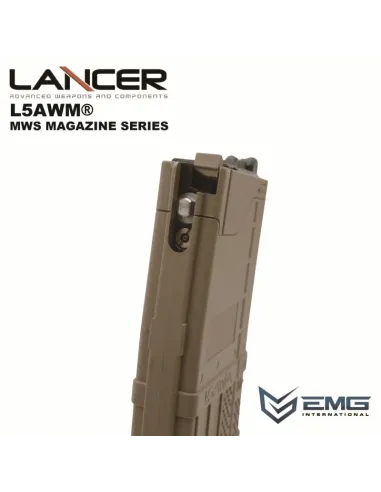 Cargador Gas MWS GBB Lancer L5 AWA 35 Bolas - Angry Gun
