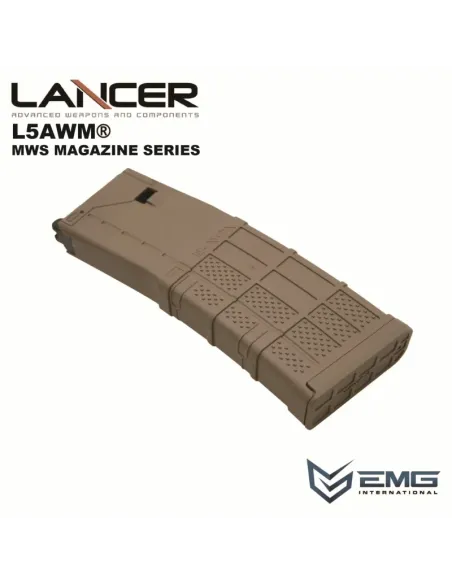 Cargador Gas MWS GBB Lancer L5 AWA 35 Bolas - Angry Gun