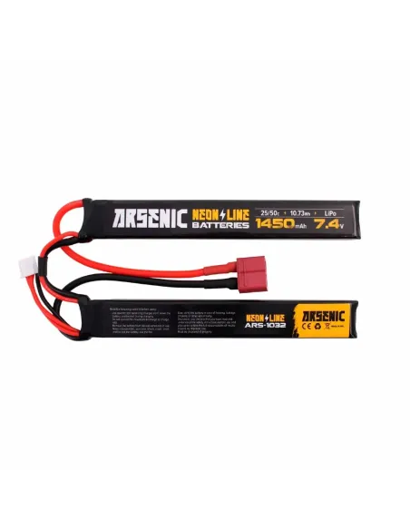 Batería Lipo 7.4v 1450mAh 25/50c T-Dean - ARSENIC