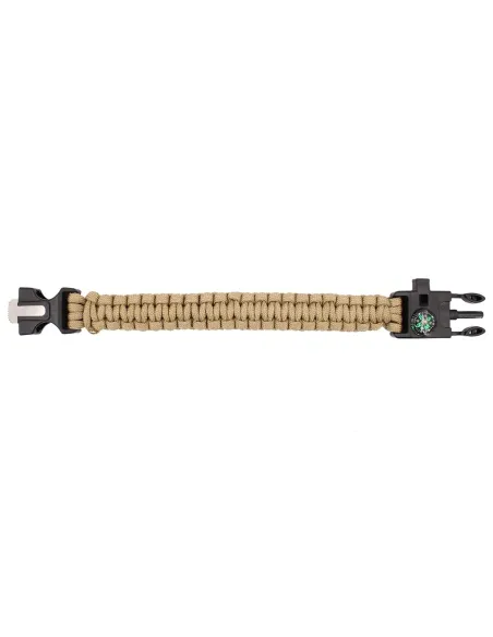 Pulsera Paracord con Pedernal y Brujula - IMMORTAL