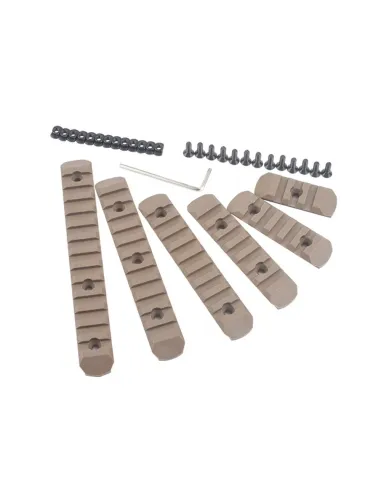 Railes 5x20mm Polimero M-LOK  TAN- MP