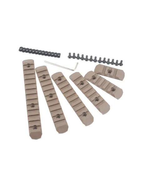 Railes 5x20mm Polimero M-LOK  TAN- MP