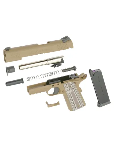 Pistola GBB Colt M45A1 Combat Unit - TAN  - EMG