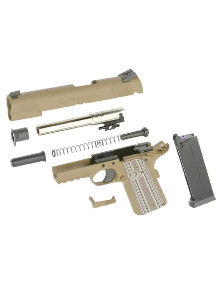 Pistola GBB Colt M45A1 Combat Unit - TAN  - EMG