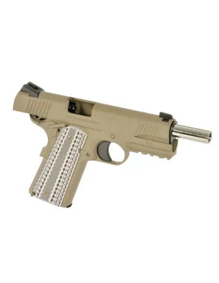 Pistola GBB Colt M45A1 Combat Unit - TAN  - EMG