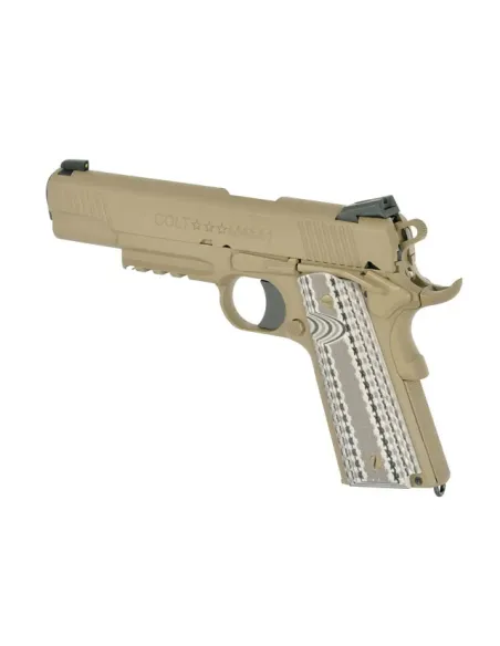 Pistola GBB Colt M45A1 Combat Unit - TAN  - EMG