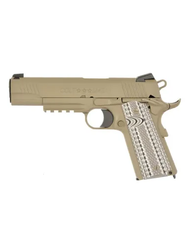 Pistola GBB Colt M45A1 Combat Unit - TAN  - EMG