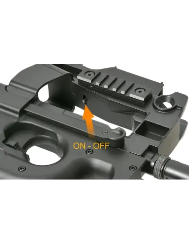 Fusil FN P90 AEG con Mira de Punto Rojo - Cybergun