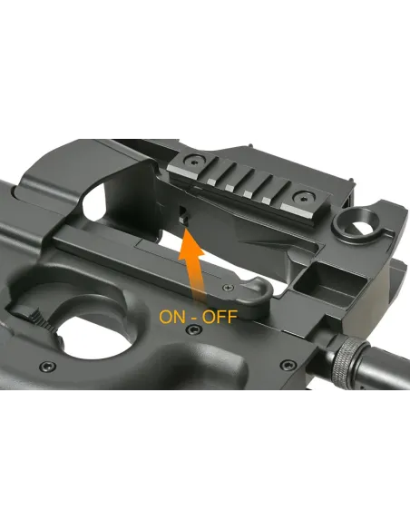 Fusil FN P90 AEG con Mira de Punto Rojo - Cybergun