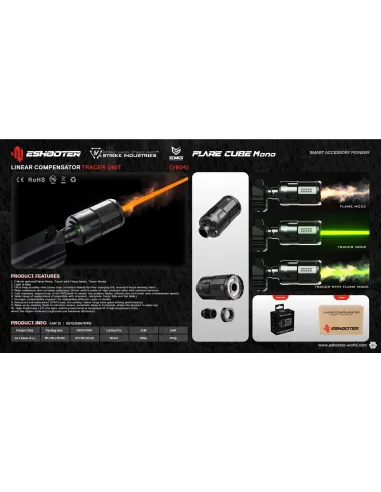 Trazador con Fogonazo Flare Mono V804 - E-SHOOTER