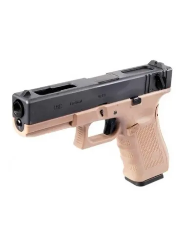 Pistola GBB G18 V4  Full Metal Bitono - WE