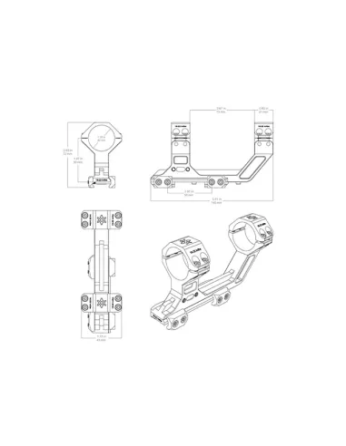 Montura XASR-3038 Tipo Geissele  30mm - VECTOR OPTICS