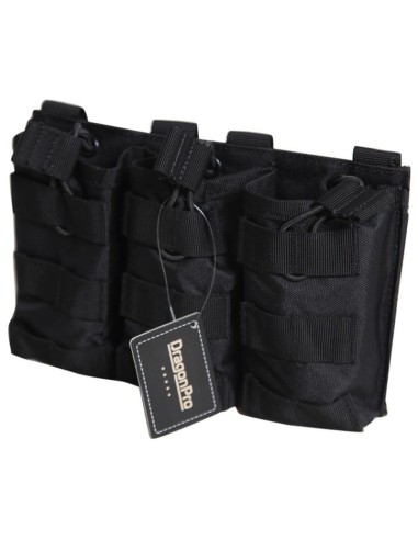 PORTACARGADOR M4 TRIPLE NEGRO - DRAGONPRO