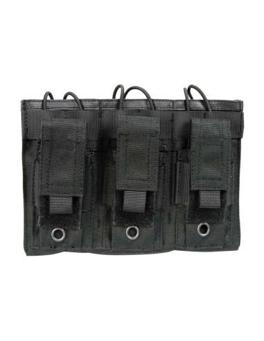 PORTACARGADOR TRIPLE M4 Y PISTOLA NEGRO - DRAGONPRO